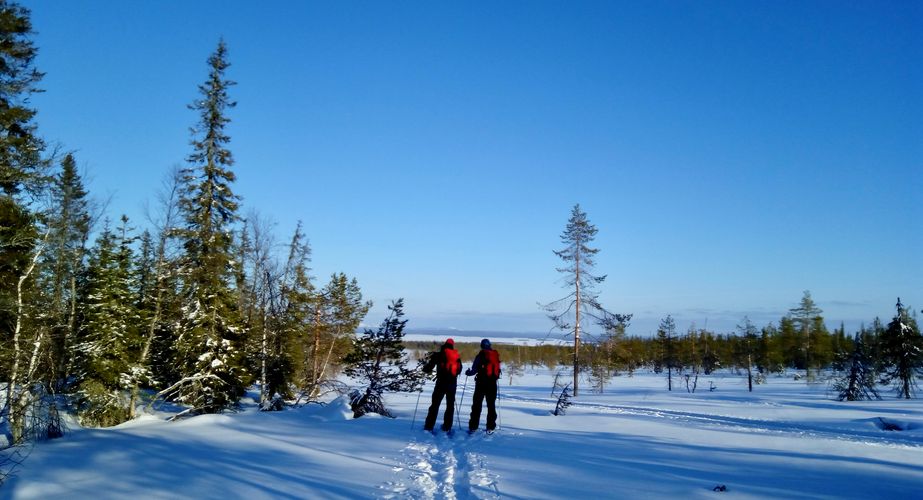 Cross country skien Finse landschap